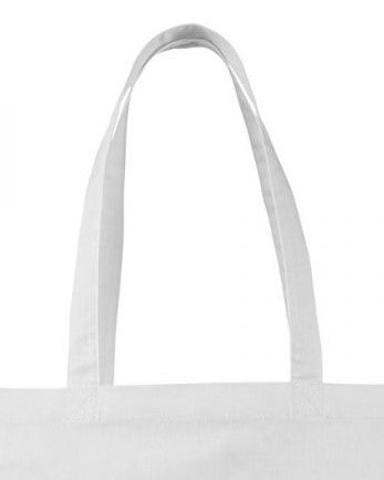 Off White Cotton Bag without Gusset Rope Handle 150GSM WCC 5KG - 12W x 12H Inch