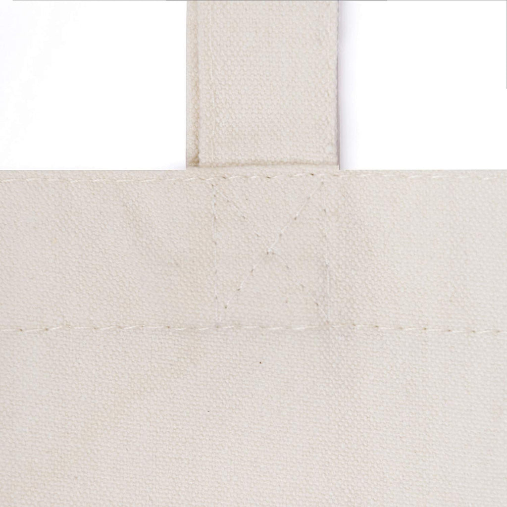 Off White Cotton Bag without Gusset Rope Handle 150GSM WCC 5KG - 12W x 12H Inch
