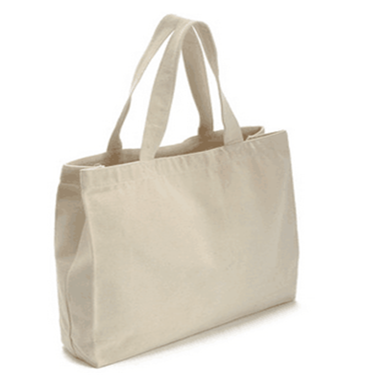 Canvas Bag with Gusset Rope Handle | 350GSM WCC 10KG| 16W x 12H x 4G  | Off White