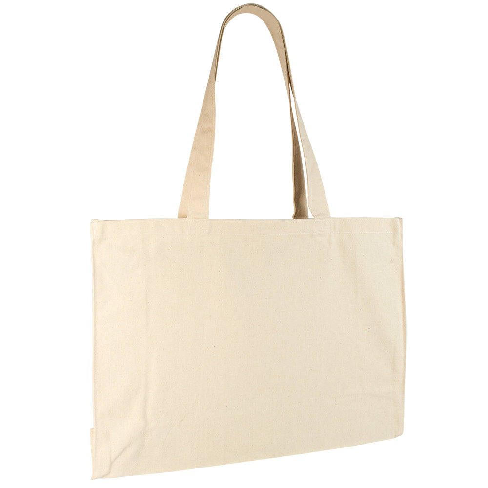 Canvas Bag without Gusset Rope Handle | 250GSM WCC 8KG| 16W x 14H Inch  | Off White