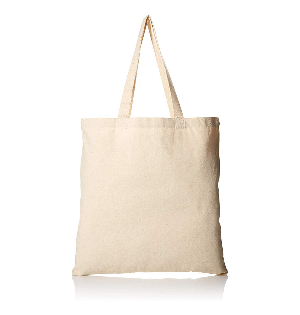 Canvas Bag without Gusset Rope Handle | 250GSM WCC 8KG| 14W x 16H Inch  | Off White
