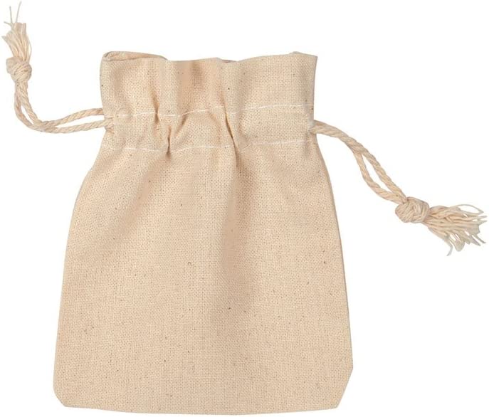 Khadi Pouch with Rope Closure | 150GSM WCC 5KG| 10W x 12H Inch  | Cream