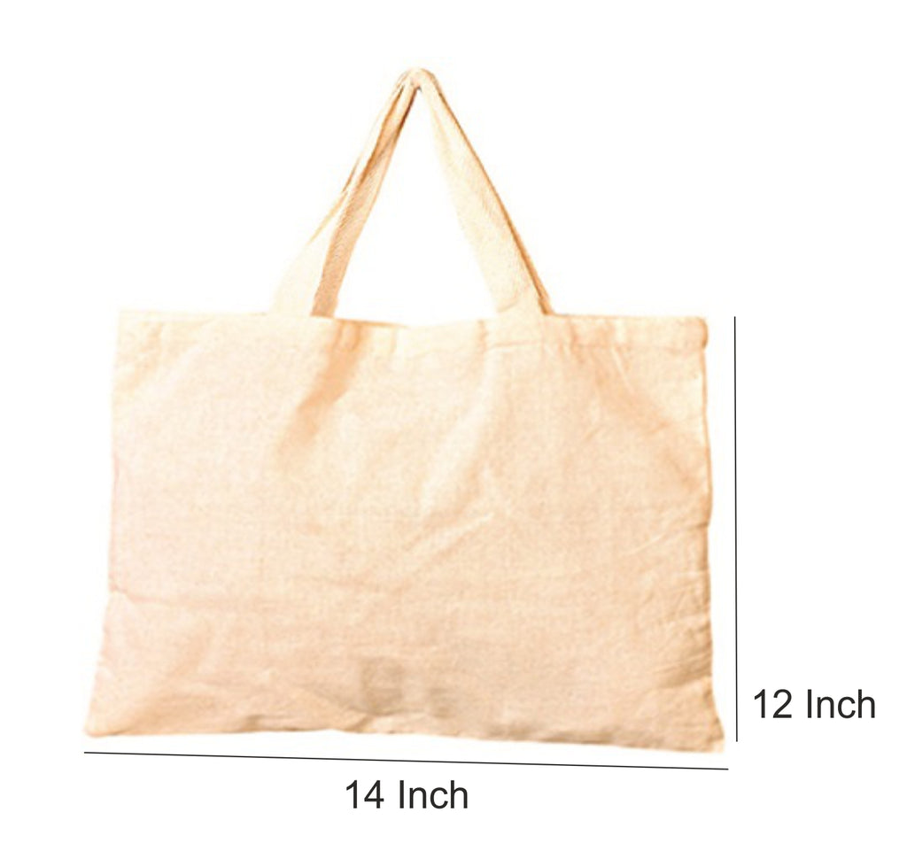 Khadi Bag Without Gusset Rope Handle 150GSM WCC 5KG | 14W x 12H Inch | Natural Color