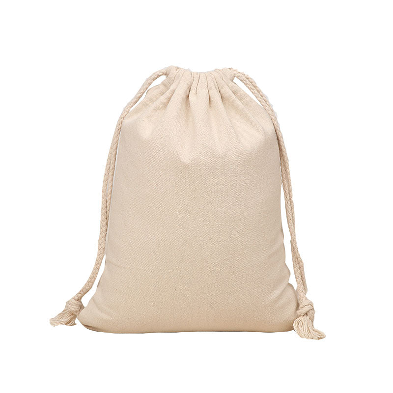 Canvas Pouch with Rope Closure | 250GSM WCC 8KG| 10W x 12H Inch  | Off White