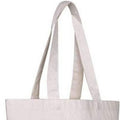 Off White Cotton Bag with Gusset (Horizontal) Rope Handle 200GSM WCC 6KG  - 12W X 10H X 4G Inch
