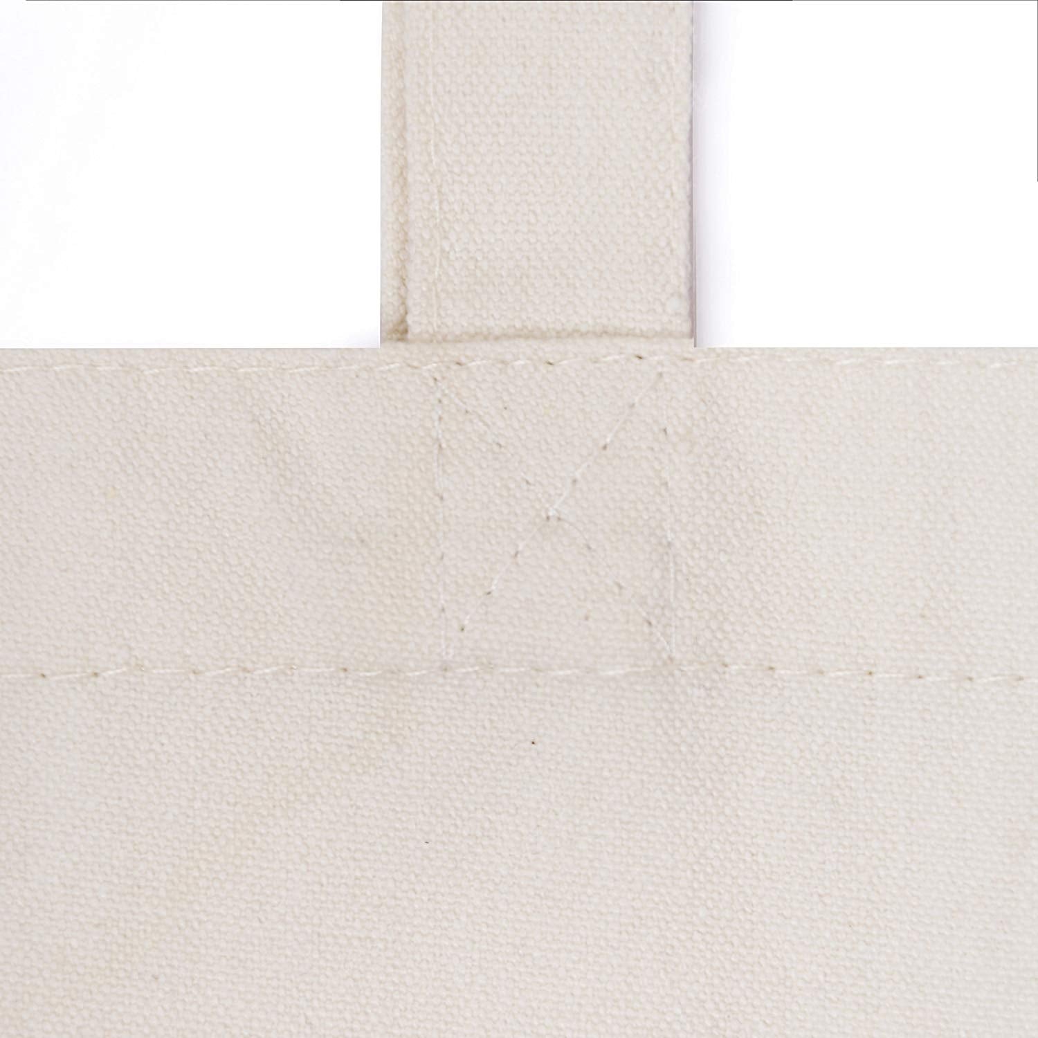 White Cotton Bag without Gusset Rope Handle 200GSM WCC 6KG - 10W x 12H Inch