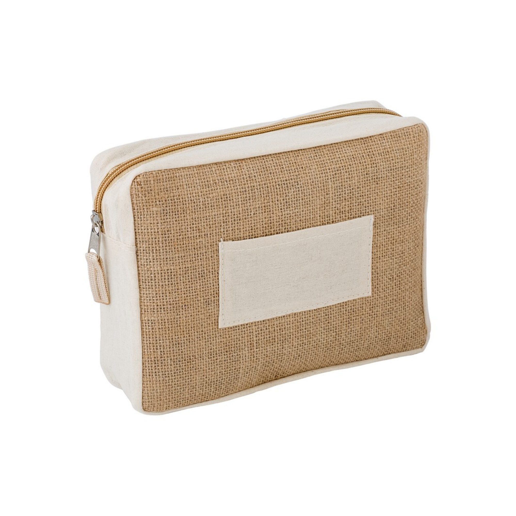 Jute Cosmetics Bag | 410GSM WCC 10KG|20CM x 15CM x 6CM | Natural