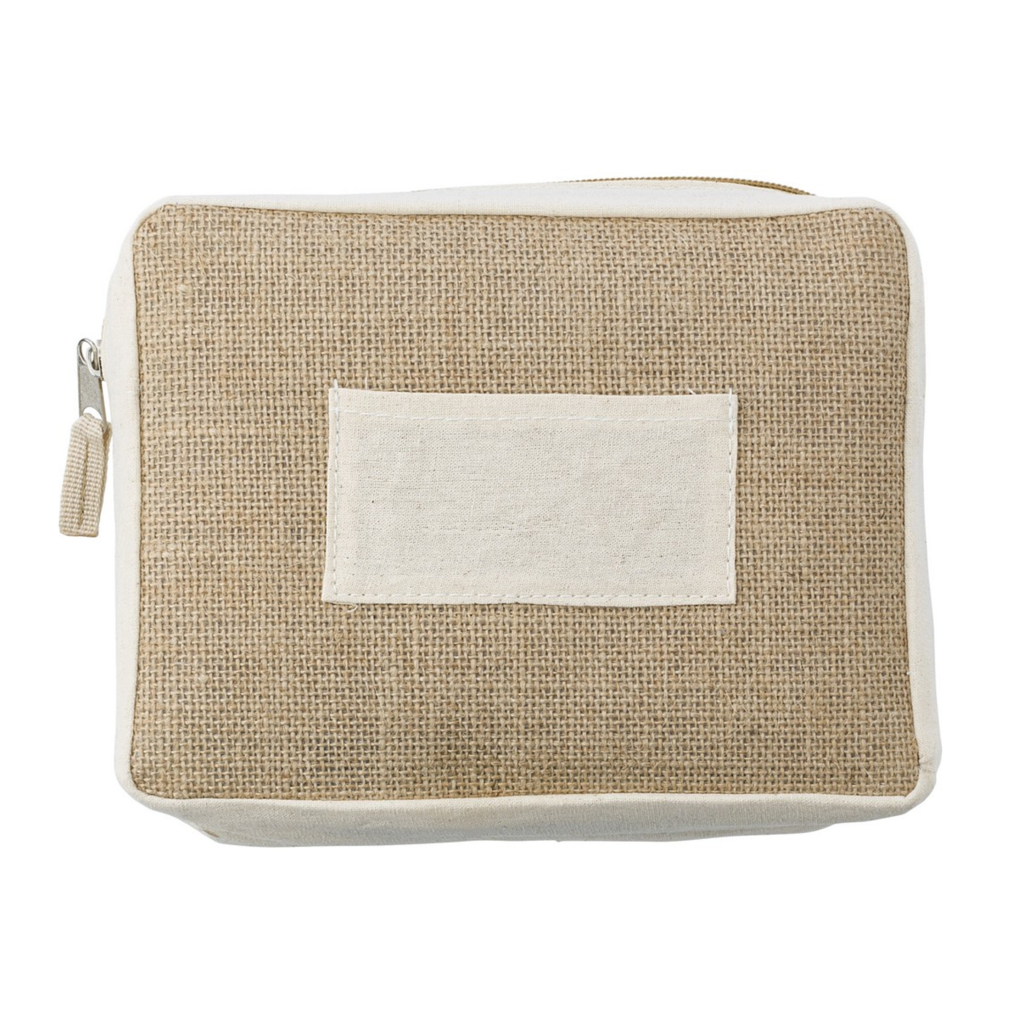 Jute Cosmetics Bag | 410GSM WCC 10KG|20CM x 15CM x 6CM | Natural